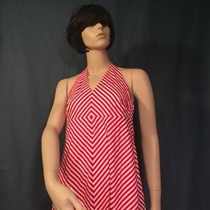 LIZ CLAIBORNE Red & White Dress Size 10